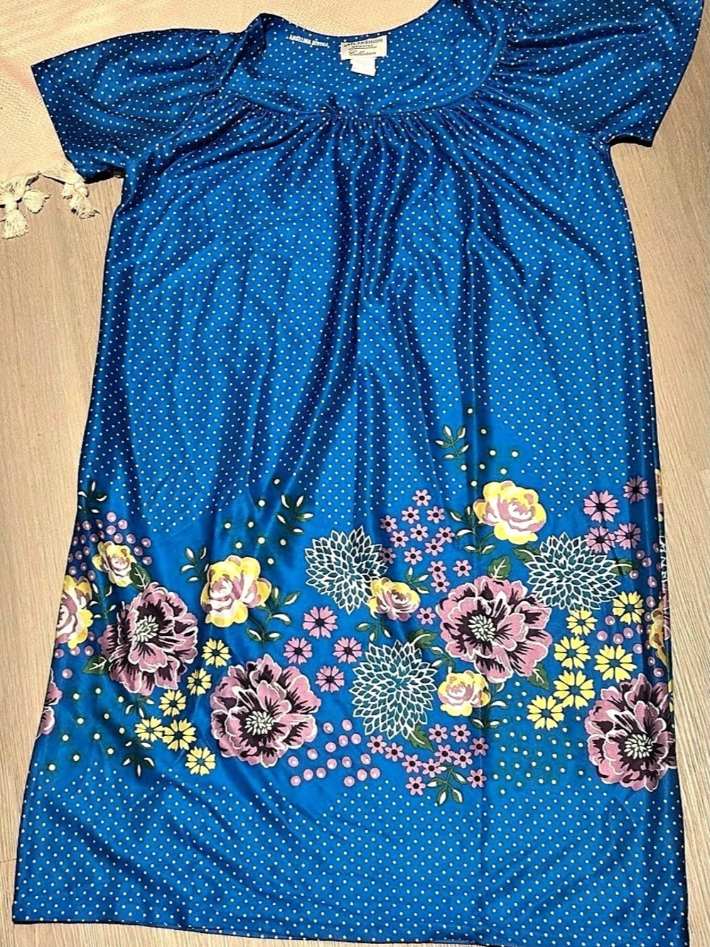 Lati Fashion Intimates Floral Sleep Shirt Nightgown Bundle Set 2 Pack S
